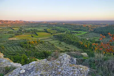 Nice panorama in Les-Baux-de-Provence, France.
